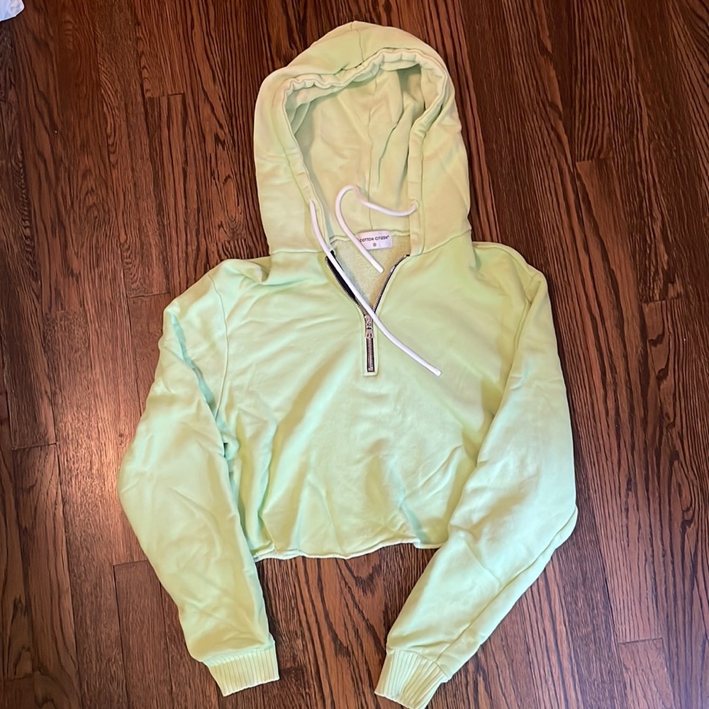 Cotton Citizen Green Zip Up